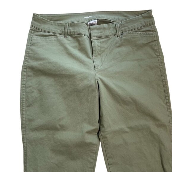 Old Navy Pixie Womens Khaki Pants Size 8 Regular Green c - Picture 2 of 8